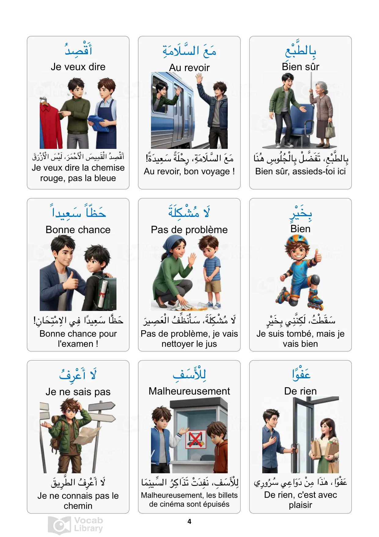 Expressions du quotidien en arabe